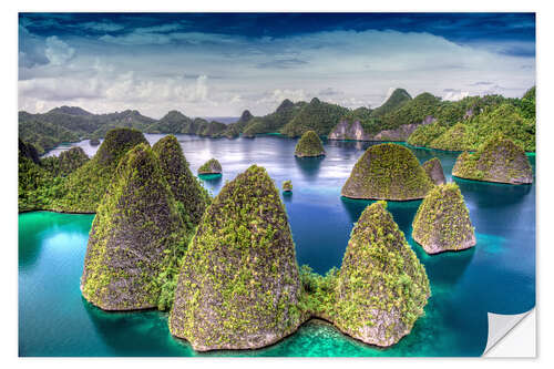 Wandsticker Raja Ampat in Indonesien