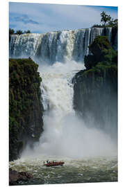 Foam board print Waterfalls of Iguazú