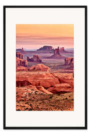Gerahmter Kunstdruck Das Monument Valley