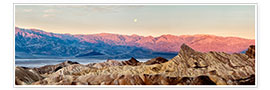 Wall print  Moon over Death Valley National Park - Ann Collins