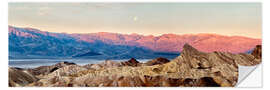 Selvklebende plakat Månen over Death Valley