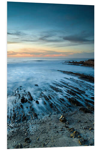 Foam board print Sunset over surf