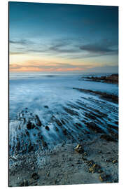 Magnettafel Sonnenuntergang über Brandung