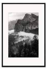 Gerahmter Kunstdruck Stimmungsvolle Nebellandschaft