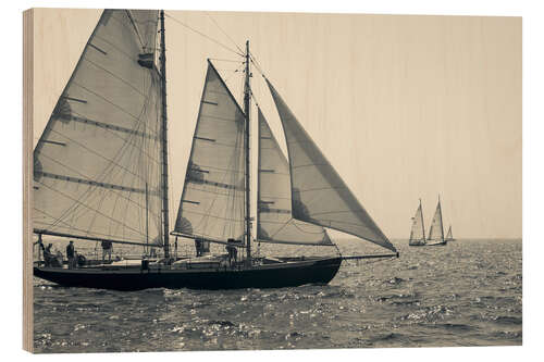 Holzbild Segelboote am Cape Ann