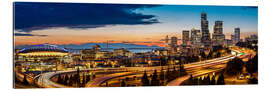 Gallery Print Seattle im Abendlicht