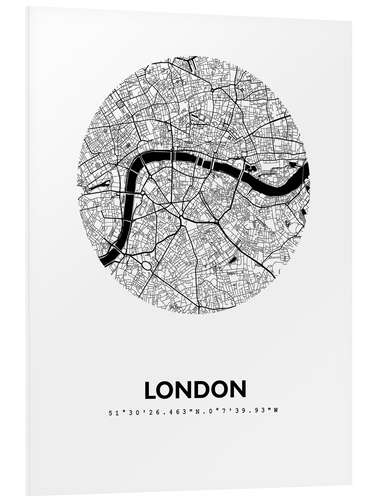 PVC print City map of London V