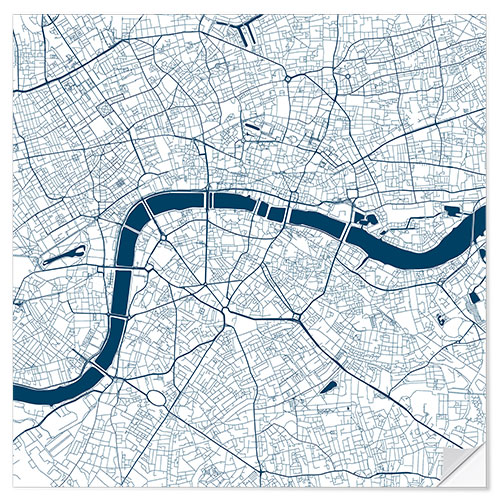 Naklejka na ścianę City map of London I