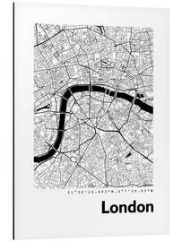 Magnettafel Stadtplan von London III