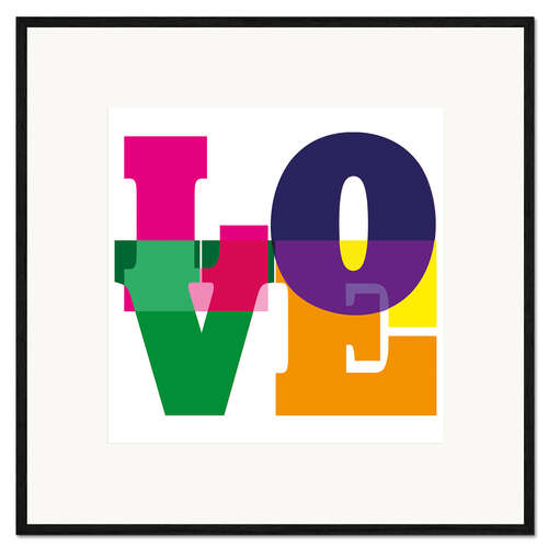 Impresión de arte enmarcada Love 1