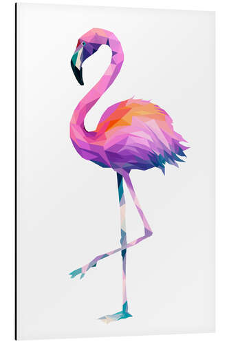 Aluminium print Flamingo 2