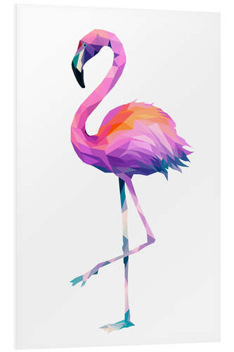 Foam board print Flamingo 2