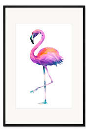 Gerahmter Kunstdruck Flamingo 2