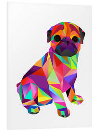 Foam board print Molly Pug