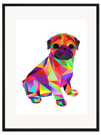 Gerahmter Kunstdruck Molly Mops