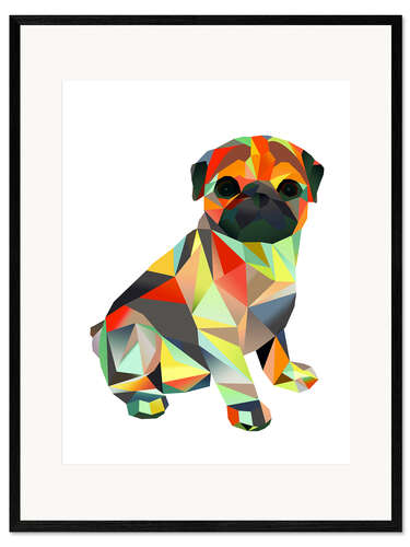 Stampa artistica con cornice Molly, il carlino