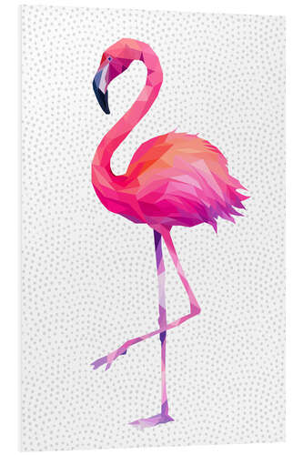 Foam board print Flamingo 1