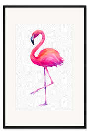 Gerahmter Kunstdruck Flamingo 1