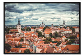 Gerahmter Kunstdruck Tallinn Stadt, Estland