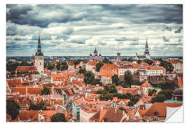 Selvklebende plakat Tallinn City, Estonia