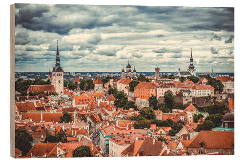 Holzbild Tallinn Stadt, Estland