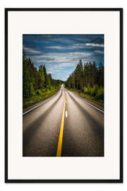 Gerahmter Kunstdruck Der Weg ist das Ziel, Finnland