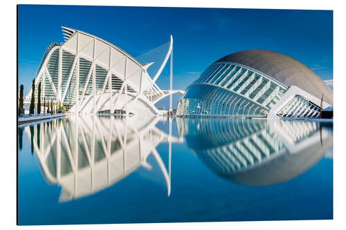 Aluminiumsbilde Museum Valencia, City of Arts and Science