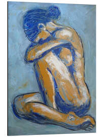 Magnettafel Blaue Seele - Weiblicher Akt