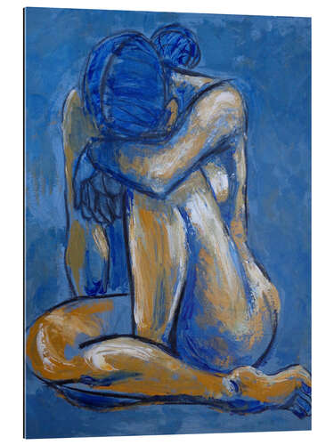 Gallery print Blue Heart - Female Nude