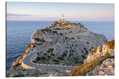 Cuadro de aluminio Evening sun at Far de Formentor in Mallorca