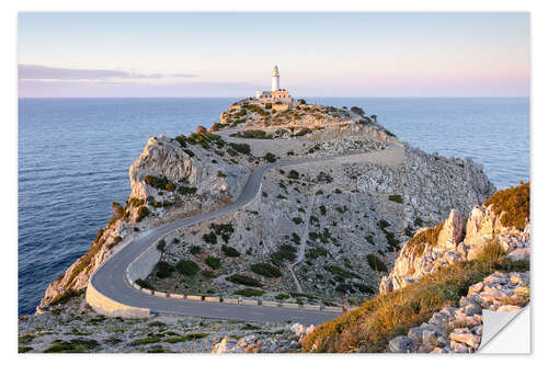 Wall sticker Evening sun at Far de Formentor in Mallorca