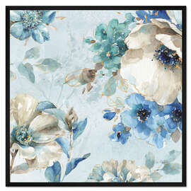 Gerahmter Kunstdruck Indigold II