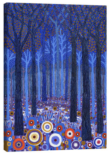 Quadro em tela Blue Forest
