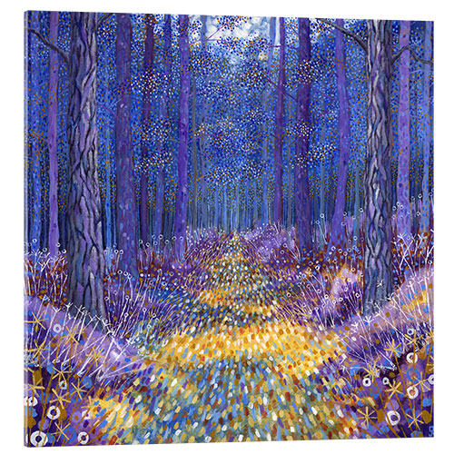 Acrylic print Blue Forest 2