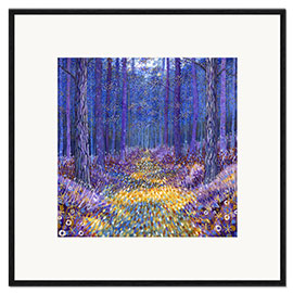 Kunsttryk i ramme Blue Forest 2