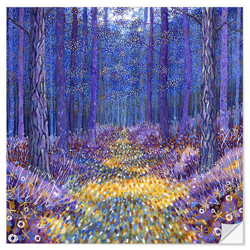 Adesivo murale Blue Forest 2