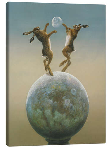 Tableau sur toile Jeu de lune