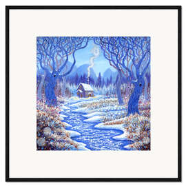 Impressão artística com moldura Winterberries