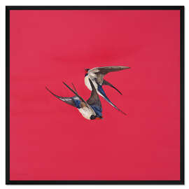 Gerahmter Kunstdruck Roter Strudel