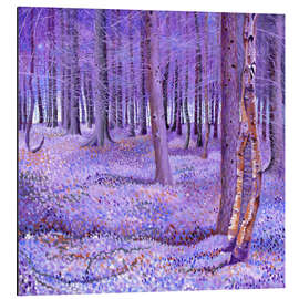 Tableau en aluminium Forêt violette 2