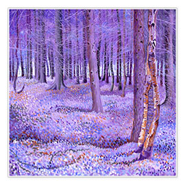 Wall print  Purple Forest 2 - David Newton