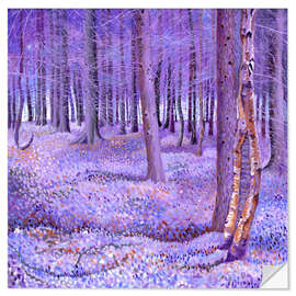 Naklejka na ścianę Purple Forest 2