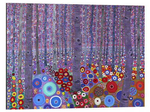 Cuadro de aluminio El bosque de Klimt