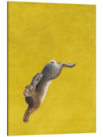 Aluminium print The Leap-Yellow