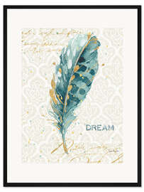 Gerahmter Kunstdruck Indigold XIX