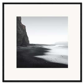 Framed art print Black beach in Iceland
