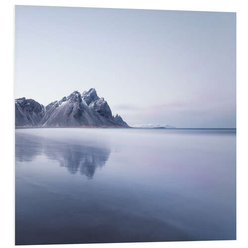 Quadro em PVC Vestrahorn in Iceland at sunset