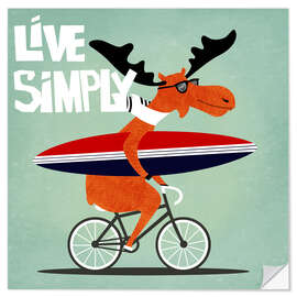 Wall sticker Live Simply