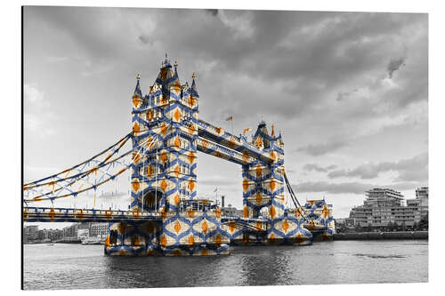 Aluminiumsbilde Tower Bridge Colour Pop