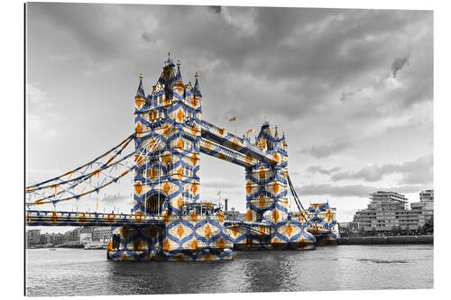 Quadro em plexi-alumínio Tower Bridge Colour Pop